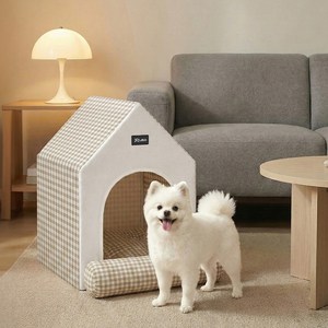 레토 반려동물 목받침 쿠션 하우스, 아이보리, 대(415 x 51..., 1개