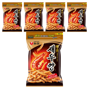 농심 매운새우깡, 400g, 5개