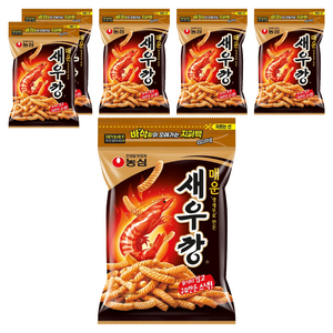 농심 매운새우깡, 400g, 6개