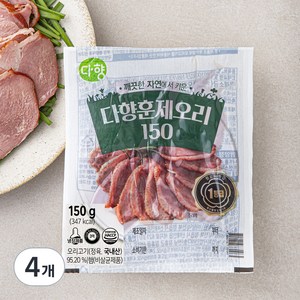다향 훈제오리 슬라이스, 150g, 4개
