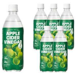 클룹 애사비소다 매실 제로 탄산음료, 500ml, 6개