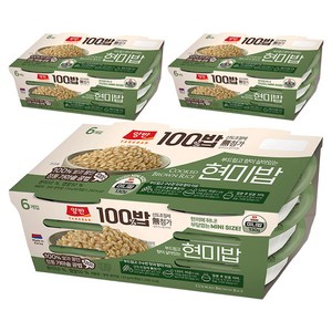 양반 100밥 현미밥, 130g, 18개