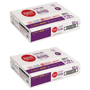 햇반 흑미밥, 210g, 24개