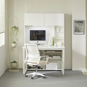 웰퍼니쳐 윌슨 1000 LED 책장 + 책상 + 타공판 세트 방문설치