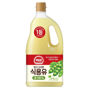 해표 콩기름 식용유, 1.5L, 1개