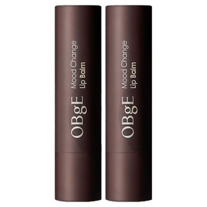 OBge 무드 체인지 립밤, 내추럴 레드(블루베..., 2개