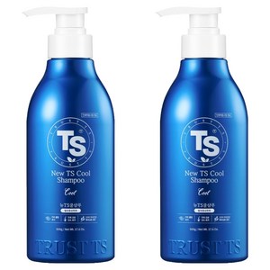 TS 뉴 쿨 탈모증상완화 샴푸, 500g, 2개