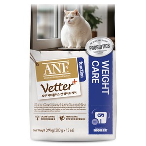 ANF 베터플러스 캣 기능성 사료, 다이어트+장건강, 3.9kg, 1개