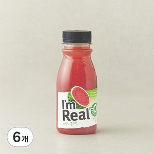 아임리얼 수박 주스, 190ml, 6개
