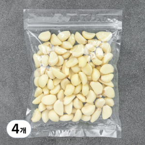 국내산 깐마늘, 300g, 4개