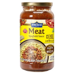 오뚜기프레스코 미트 스파게티소스, 600g, 1개