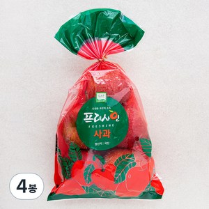 프레샤인 GAP인증 사과, 1kg(소과, 6입내), 4봉