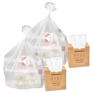 하비티 배접 분리수거 쓰레기 비닐봉투 박스포장 200매, 20L, 2개