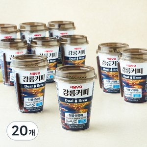 서울우유 강릉커피 더블샷 라떼, 250ml, 20개