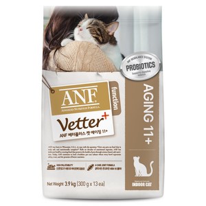 ANF 베터플러스 캣 기능성 사료 에이징 11+, 시니어, 3.9kg, 1개