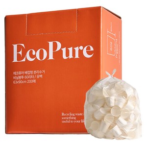 에코퓨어 뽑아쓰는 분리수거 비닐봉투, 60L, 1개