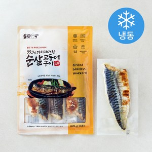 직화 순살 고등어 구이 (냉동), 75g, 5팩