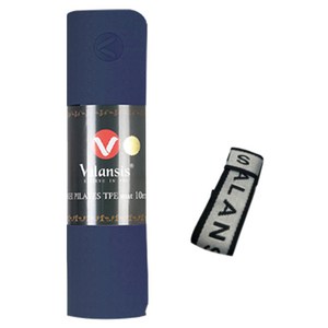 밸런시스 TPE 요가 매트 + 스트랩, 네이비, 1800 x 650..., 1세트