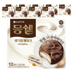 몽쉘 생크림케이크 오리지널 12p, 408g, 10개