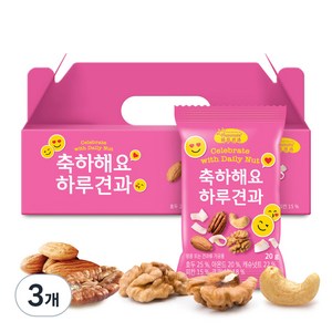 썬넛트 축하해요 하루 견과 20p, 400g, 3개