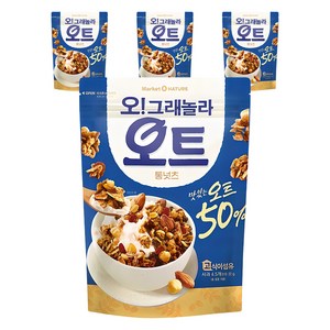 마켓오네이처 오그래놀라 오트 통넛츠 시리얼, 360g, 4개