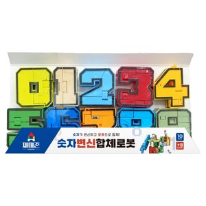 해피아이몰 숫자 변신 합체로봇, 혼합색상, 1개