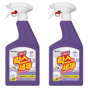 홈스타 락스와 세제 3X 폼스프레이 후로랄 욕실청소용, 900ml, 2개