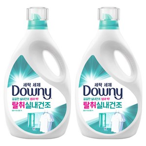 다우니 탈취 실내건조 자스민향 세탁세제 본품, 3L, 2개