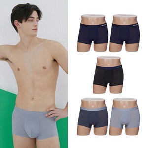 베네통 남성용 퓨징 드로즈 5종 블랙패키지 세트