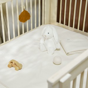 라비킷 유아용 프리미엄 논슬립 순면 방수패드, 아이보리, L, 1개