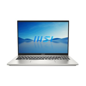 MSI 프레스티지 16 어반 실버 약 16인치에 해당함, 코어i7, 1TB, 16GB, WIN11 Home, 2023.03