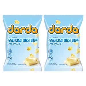다르다팝콘 오리지널 버터 팝콘, 200g, 2개
