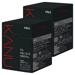 카누 마일드 로스트 아메리카노 원두커피믹스, 900mg, 30개입, 2개