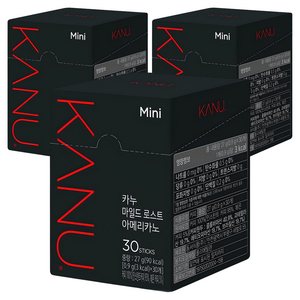 카누 마일드 로스트 아메리카노 원두커피믹스, 900mg, 30개입, 3개