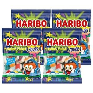 하리보 사운드큐브 사우어 젤리, 80g, 4개