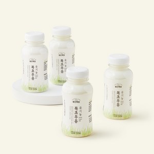 범산목장 유기가공식품 인증 목초우유, 200ml, 4개