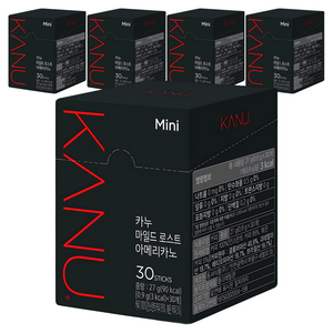 카누 마일드 로스트 아메리카노 원두커피믹스, 900mg, 30개입, 5개