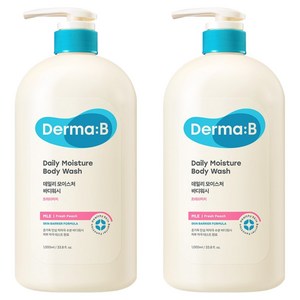더마비 데일리 모이스처 바디워시 프레쉬 피치향, 1L, 2개