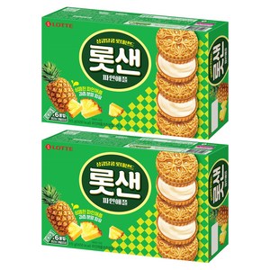 롯데웰푸드 롯데샌드 파인애플, 315g, 2개