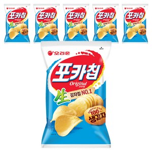 포카칩 오리지널, 66g, 6개