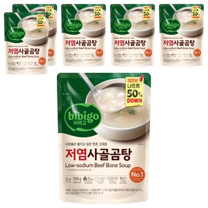 비비고 저염 사골곰탕, 500g, 6개