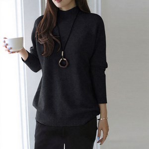 루시다 여성용 레아나 반폴라 니트