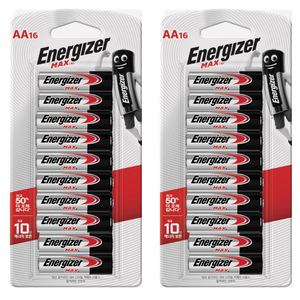에너자이저 알카라인 맥스 AA 건전지, 16개입, 2개