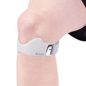 아리프 실리콘 파텔라 무릎 보호대, 17 x 5 cm, 라이트 그레이, 1개