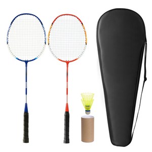 코멧 스포츠 배드민턴 라켓 세트 라켓 2개+셔틀콕 2개+가방 1개