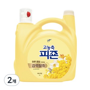 피죤 고농축 강력탈취 오리지널 섬유유연제 써니가든 본품, 6L, 2개