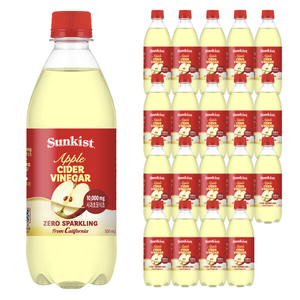 썬키스트 애사비 제로 탄산음료, 500ml, 20개