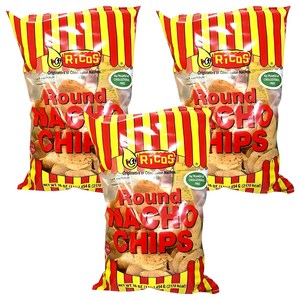 리코스 라운드 나쵸 칩, 454g, 3개