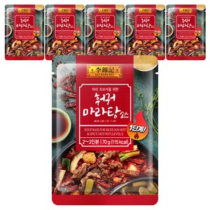 이금기 훠궈 마라탕 소스, 70g, 6개