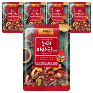 이금기 훠궈 마라탕 소스, 70g, 5개